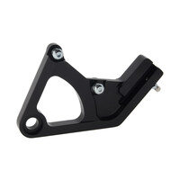 Right Hand Rear Caliper Mount – Black. Fits Softail 1987-1999.