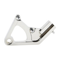 Right Hand Rear Caliper Mount – Chrome. Fits Softail 1987-1999.