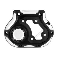 Clarity Clutch Release Cover – Black Contrast Cut. Fits Big Twin 1987-2006 with 5 Speed Transmission.