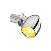 Kellermann Bullet Atto Turn Signal with Amber Lens – Chrome.