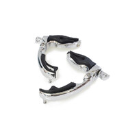 Flame Switch Blade Footpegs with Male Mount – Chrome.