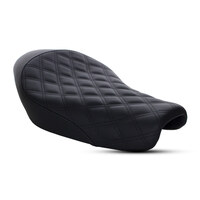 Renegade LS Solo Seat with Black Double Diamond Lattice Stitch. Fits Sportster 2004-2021 with 3.3 Gallon Fuel Tank.