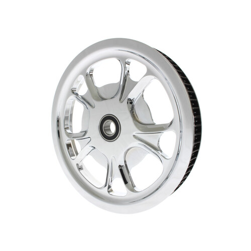 72 Tooth x 1-3/8in. wide Gasser/Luxe Pulley – Chrome. Fits V-Rod 2002-2006.