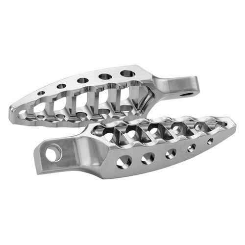 Mid Mount Control Moto Footpegs – Chrome. Fits Dyna, Sportster & V-Rod with a 45 Degree Male Mount Footpeg.