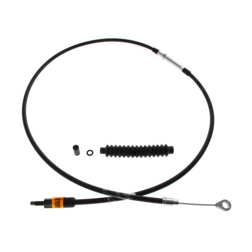 Black Vinyl Clutch Cable. Fits Sportster 1986-2021. 57in. Long.