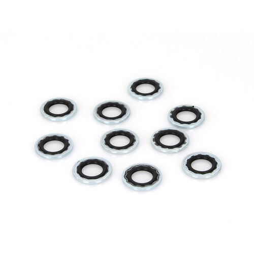 10mm Brake Banjo Washer with Rubber Sealing Washer – Pack of 10.