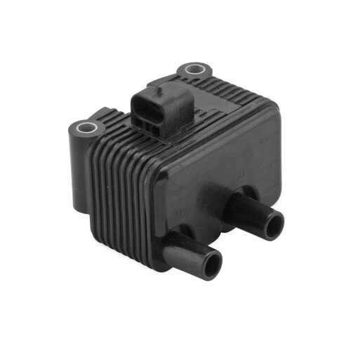 Ignition Coil – Black. Fits Twin Cam 1999-2006 & Sportster 2004-2006 Models with Carburettor.