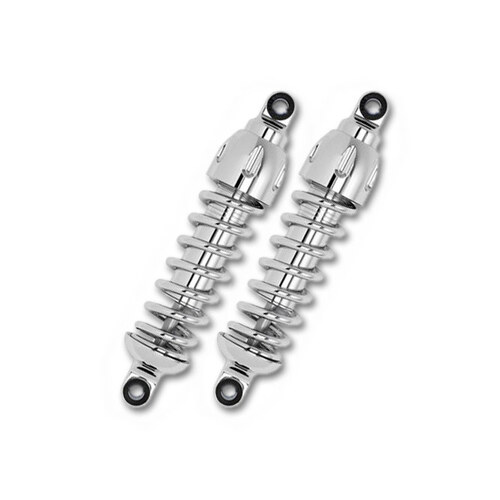 430 Series, 12.5in. Standard Spring Rate Rear Shock Absorbers – Chrome. Fits Sportster 2004up.