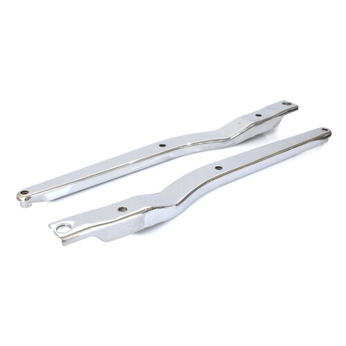 Rear Fender Struts – Chrome. Fits FX 1972-1985 with 4 Speed Transmission, Swing Arm & FX Style Fender.