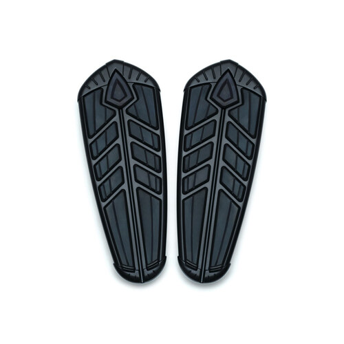Front Spear Floorboard Inserts – Black. Fits Indian 2014up.