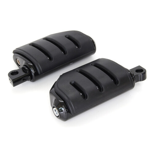 Trident Dually Footpegs with Male Mounts – Black.