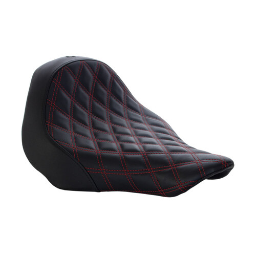 Renegade LS Solo Seat with Red Double Diamond Lattice Stitch. Fits Breakout 2013-2017.
