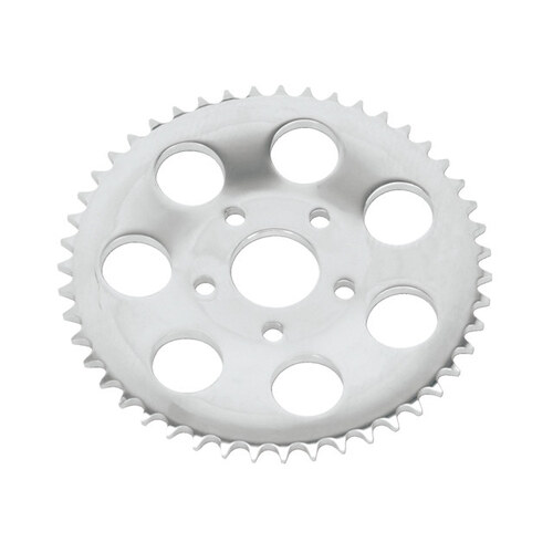 51 Tooth Rear Chain Sprocket with 13mm Offset – Chrome. Fits FXR 1980-1985.