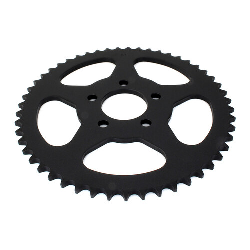 51 Tooth, Flat Steel Rear Chain Sprocket – Black. Fits Big Twin 2000up & Sportster 2000-2021.