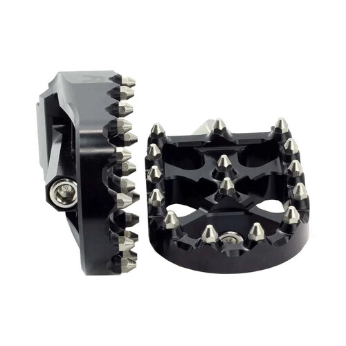 V2 MX Footpegs with HD Male Mount – Black.