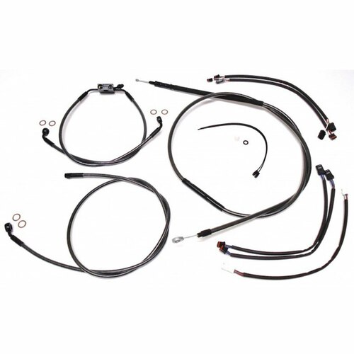16-18 Street Xg500 ABS 10" Tbar Line Kit (bars Not Inclded lines only) (Black)